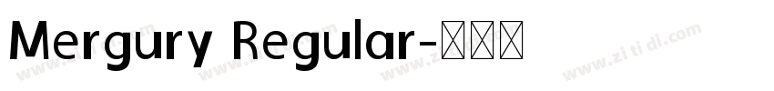 Mergury Regular字体转换